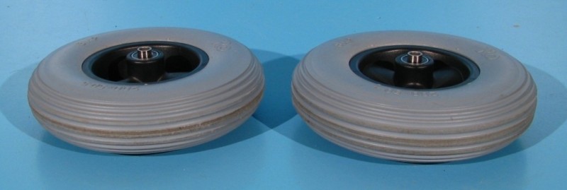Roata cu cauciuc plin pentru scaun cu rotile 200X50 - set
