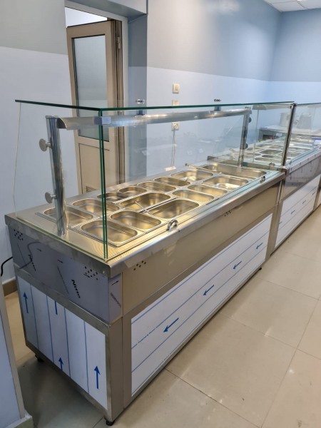 VITRINE pentru AUTOSERVIRE - CALDE - BAIN MARIE si RECI