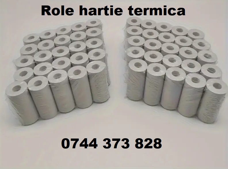 Role hartie  imprimante horeca emitere bonuri note de plata si chitante.     