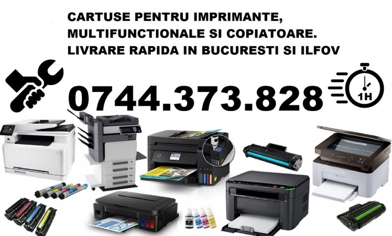 Cartuse imprimante Hp, Samsung, Xerox, Lexmark , Canon, Brother, etc. Evitati stresul traficului prin Bucuresti si Ilfov cu ajutorul ofertei noastre care cuprinde cartuse toner/cerneala Lexmark, HP, Canon, Epson, Brother, Samsung, Xerox... pentru cel