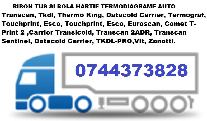 Ribon tus si hartie Transcan, Datacold Carrier, Euroscan, Thermo King, etc.