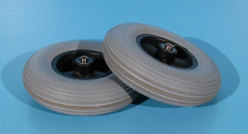 Roata cu cauciuc plin pentru scaun cu rotile 200X50 - set