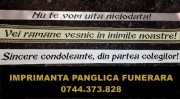 Imprimanta scriere panglica coroana funerara, pompe funebre.