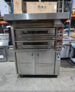 CUPTOR ZANOLLI de  Pizza cu 2 etaje - alimentare 380V.  cu  SUPORT si HOTA INCLUSA