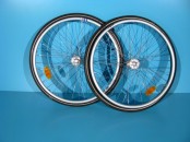 Roata cu cauciuc si camera 24x1